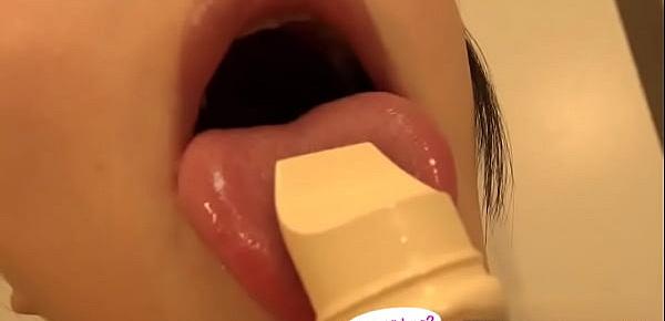  Japanese Asian Tongue Spit Face Nose Licking Sucking Kissing Handjob Fetish - More at fetish-master.net